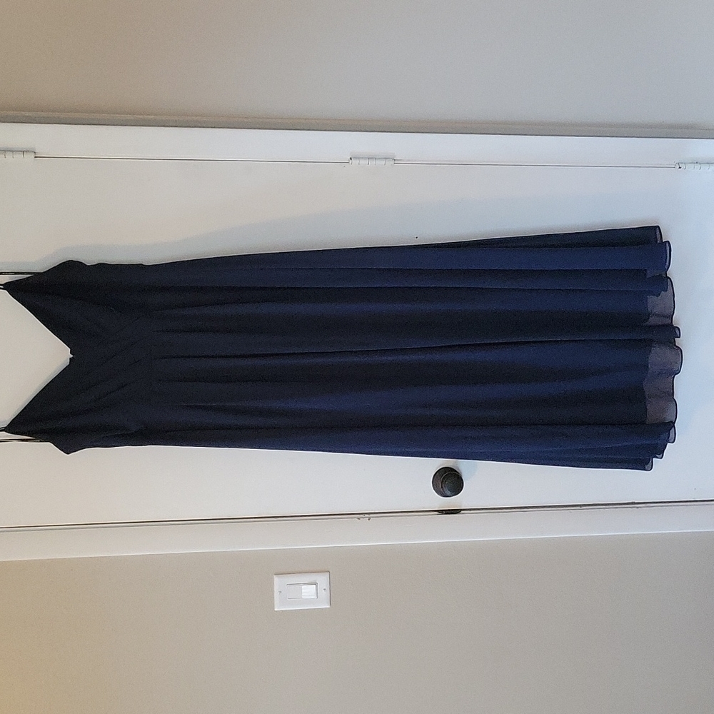 Bill Levkoff Navy Gown